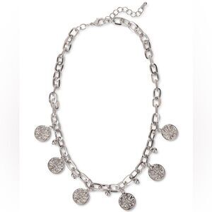 Charter Club Silver-Tone Tree Charm Statement Necklace New